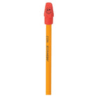 Merangue Happy Face Cap Erasers - 12 Pack-Fits most standard pencils