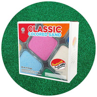 Sandtastik Classic Coloured Sand, 25 lb (11.3 kg) Box, Emerald Green-Fine grain with natural sparkle throughout