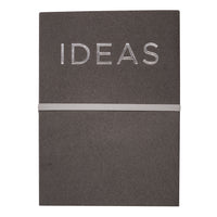 Gry Mattr Ideas Small Notebook - 8.1" x 5.8" x 1" - 120 Sheets - Grey-240 Pages
