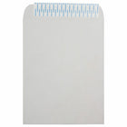 JAM Paper Open End Envelopes with Peel and Seal - 10" x 13" - Light Grey Kraft - 100 Pack -Colour: Grey 