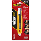 OLFA SK-9 Semi-Automatic Self-Retracting Safety Knife with Tape Splitter - Yellow-17.5mm Dual-Edge Safety Blade