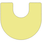 Flash Furniture Mobile 60"W x 66"L Horseshoe Thermal Laminate Activity Table - Yellow-Perfect shape for group learning