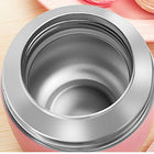 Minimal V2 Stainless Steel Double Wall Vacuum Insulated Food Jar, 700ml, Rose-The compact slim body fits in most cup holders and side pockets on your back packs