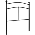 Flash Furniture Woodstock Decorative Black Metal Twin Size Headboard-Open Slat Headboard
