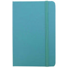 JAM Paper Hardcover Lined Notebook With Elastic Closure, Travel Size, 4 x 6 Journal, Caribbean Blue, 2/Pack (340528850g)-Size: Travel (4 x 6 inches)