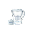 Aquavero 14-Cup Water Filtration Pitcher - Aspen White-Filter Exchange Indicator: Conveniently shows when to change filter cartridge