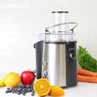 Koolatron Juicin' Juicer, Stainless Steel-Metal filter, and removable pulp container