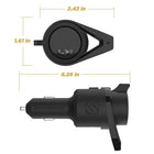 Scosche BTFREQ Premium Wireless Hands-Free Car Kit, Black-USB-C Power Delivery 3.0 charging port delivers 18W for incredibly fast charging. Simultaneously charge a second device with the 12W USB-A Port