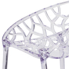 Flash Furniture Specter Series Stacking Side Chair - Transparent-Contoured Design