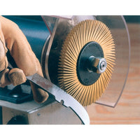 Radial Bristle Brushes For Bench Grinders, BP095, 2 Pack-Colour - Yellow