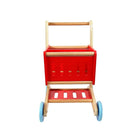 Tooky Toy Fun and Educational Wooden Shopping Cart, 15.75 x 12.20 x 20.09 inches, Wood-Includes one cart, pre-assembled