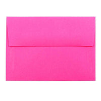 JAM Paper 4bar A1 Envelopes, 3.63 x 5 1/8, Brite Hue Ultra Fuchsia Pink, 100 Pack (15790g)-Ultra fuchsia hot pink