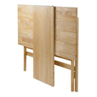 Winsome Computer Desk with Keyboard Tray, Foldable, Natural-Slatted side and open back offer light, airy look