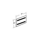 Azar Displays Acrylic Horizontal Wall Mount Sign Holder, 10 Pack (129928)-Wall Mount