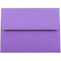 JAM Paper A2 Invitation Envelopes, 4.38 x 5.75, Brite Hue Violet Purple Recycled, 250 Pack (80252H)-Violet recycled envelope