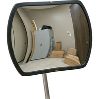 Zenith Safety Roundtangular Convex Mirror, 12", Indoor-Height: 12"