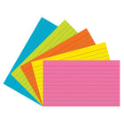 Pacon Index Cards, 3"X5", Ruled, Super Bright Assortment, 450 Pack (PAC1726)-3"x5"