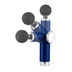 Lomi Foldable Percussion Gun Massager - 4 Interchangeable Heads - Blue-4 Intensity Levels