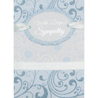 Rosedale 5-1/2" x 8" With Deepest Sympathy Greeting Cards And Envelopes, 6 Pack (19946)-Printed on premium uncoated card stock