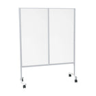 Eddie's Mobile Shield 70"H x 45"W x 21"D Acrylic/Metal Plexiglass Sneeze Guard/Divider-Ideal for retail environments, offices, schools & other commercial settings