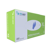 PRIMED Advance Nitrile Examination Gloves - XLarge - Blue - 200 Pack-Nitrile Exam Gloves, X-Large