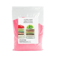 Sandtastik Floral Coloured Sand, 5 lb (2.3 kg) Bag, Pink-Coarse grain with natural sparkle throughout