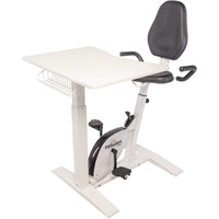 FitDesk Varsity Bike Desk-Lumbar Seating: Comfortable seat and seatback for maximum support
