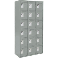 Assembled Lockerette Clean Line Economy Lockers, Fj173-Number of Tiers - 6