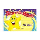 Trend Enterprises Star Of The Week! Recognition Award, 240 Pack (T-8107)-Recognition award is suitable for special moments celebration