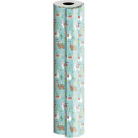 JAM Paper Industrial Size Bulk Wrapping Paper Rolls, Dolly Llama, 1/4 Ream (416 Sq. Ft)-208ft x 24in (416 sq. ft)