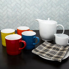 CTG Brands Tankard Mug, 12 oz, Yellow, 6 Pack-Ergonomic: handle ergonomically designed for an easy and comfortable grip for you to enjoy your tea, coffee hot chocolate, water or juice