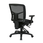 ProGrid Back Managers Chair with Adjustable Arms and Ratchet Back, Black-Dual Function Control