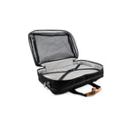 PKG Trenton 31L Messenger Bag with Recycled Fabric - Black/Tan-Internal zip pocket for passports and other valuables