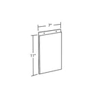 Azar Displays 11" x 7" Vertical Wall Mount Acrylic Sign Holder, Clear, 10 Pack (162716)-Wall hanging frame is constructed of clear 0.100" thick plastic that allows for easy viewing