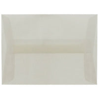 JAM Paper A6 Invitation Envelopes, 4.75 x 6.5, Platinum Translucent Vellum, 50 Pack (PACV666I)-Platinum translucent envelope