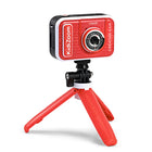 VTech KidiZoom Creator Cam-Swap in 20+ animated backgrounds to get chased by a T-Rex, go to outer space or become invisible with the included green screen fabric