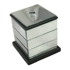 Elegance Mirrored Jewelry Organizer 3 Compartments-The 3 Compartments Mirrored Organizer stacked together, giving you plenty of space to house make up, jewelry, earrings together.