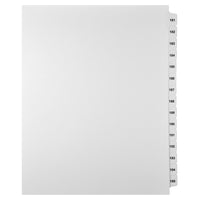 Mark Maker Legal Tabs - Letter Size - White - 1/15th cut - 1 Set per package - Numbers 181 - 195-Legal