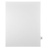 Mark Maker Legal Tabs - Letter Size - White - 1/15th cut - 25 tabs per package - 5 packages Pack - Number 148-White Single Tabs