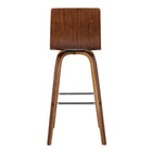 Armen Living Vienna 30" Bar-Height Bar Stool - Brown-Spot Clean