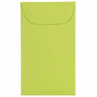 JAM Paper #3 Coin Business Coloured Envelopes - 2.5" x 4.25" - Ultra Lime Green - 50 Pack-Colour: Lime Green Coin Envelope