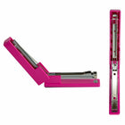 JAM Paper Modern Desk Stapler - Pink-The bottom of the stapler is coated in rubber to prevent it from slipping when in use. A specially crafted inner rail delivers jam-resistant, accurate stapling you can count on.