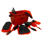 Oskar 11-Piece Car Wash Kit - Red-All-in-one 11-pc car wash and finishing kit
