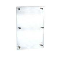 Azar Displays Acrylic Standoff Sign Holder, 30" x 40" (105540)-Sign holder