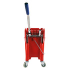Johnny Vac Side Press Wringer Bucket Combo - 21L - Red-Red
