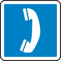 CSA Pictogram Safety Signs, Public Telephone, SAW821-Material - Plastic