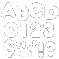 Trend Enterprises Casual Uppercase Ready Letter 4", White, 426 Pack-Size: 4"(L)