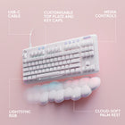 Logitech G713 LightSync RGB Wired Gaming Keyboard - Tactile Switch - White-From The Aurora Collection: Gaming gear plays best together, G713 Logitech keyboard, G735 headset, G705 mouse share the same inclusive design and dreamy aesthetic, gaming accessories sold separately