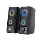 Havit SK700 Designed for Gamers, USB Powered, RGB Lights Speaker - Black-Audio: 2.0 Channel