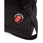 The Rolling Stones Iconic Collection Quilted Duffle Bag - Black-Padded interior pocket for your laptop or tablet (up to 15.6")